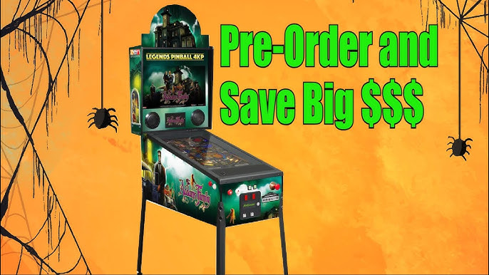 Legends Pinball, Full Size Arcade Machine, Home Arcade, Classic Retro Video  Games, 22 Built in Licensed Genre-Defining Pinball Games, Black Hole