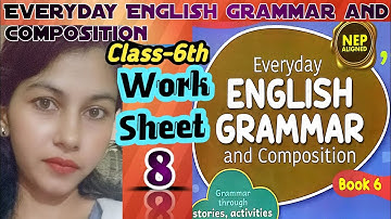 Class6th Everyday English grammar #worksheet 8 #solution #new #nep aligned #englishgrammar #answers