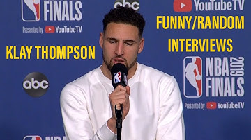 Klay Thompson Funny/Random Interviews