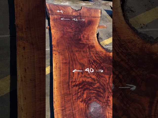 #4 #walnut front #curly #slab #liveedge #table #⛽️ #🔥 #woodworking #lumber #wood #thelumberbaron