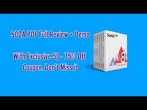 Get This Soda PDF 50-75% Off Coupon - Review of Soda PDF