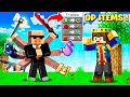 Minecraft But You Can TRADE With SUPER OP Villagers !!