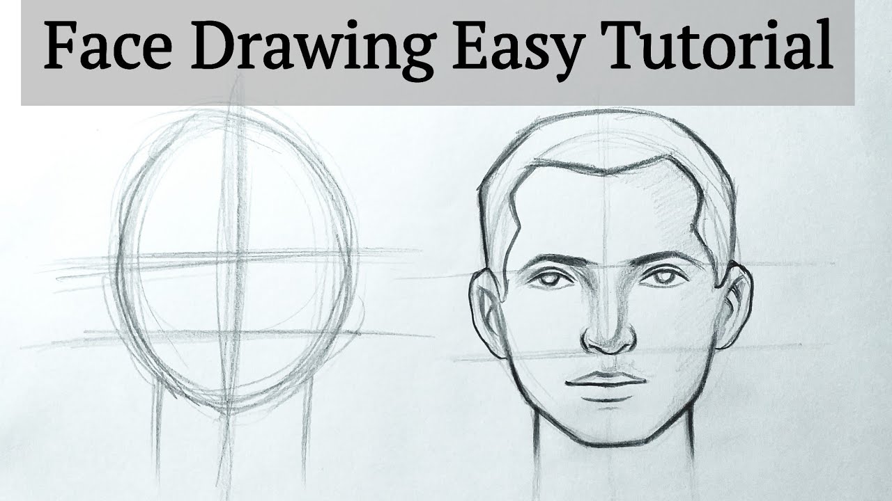 How to Draw a Boy Face - Easy Drawing Art