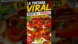 Ricotta Toast con Tomates Cherry 🤤🤤✨ #recetas #foodshorts #cooking #recetasfaciles #parati
