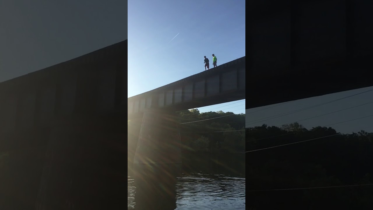 Bridge jumping at Argo Park!