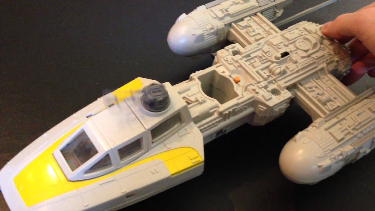 STAR WARS VINTAGE 1983 ORIGINAL YWING WORKING CONDITION! RARE SHIP