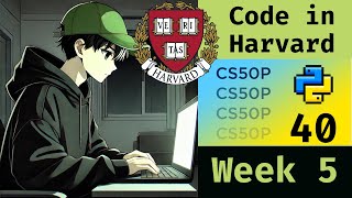 Celebrity 🔴 LIVE CS50 Python | Week 5 | Log 40|  CODE in Harvard 1 HOUR Profile