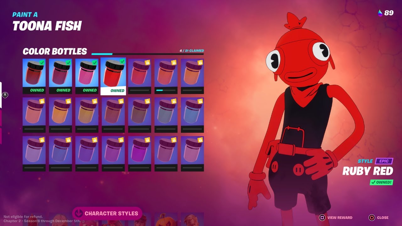 Find Bottles of Ruby Red in Lockie's Lighthouse - Fortnite Color Bottles