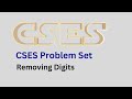 Removing Digits | CSES DP Sheet Solved | Code Explanation in hindi