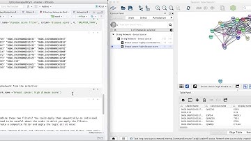 RCy3 Filtering Networks in Cytoscape