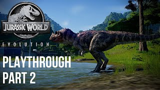 Jurassic World Evolution Campaign Playthrough Part 2 - Feeding time!