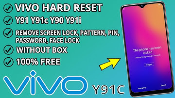 Hard Reset ViVo Y91c / Y90 / Y91i & Remove Screen Lock Pattern, Pin, Password, Face Lock Without box