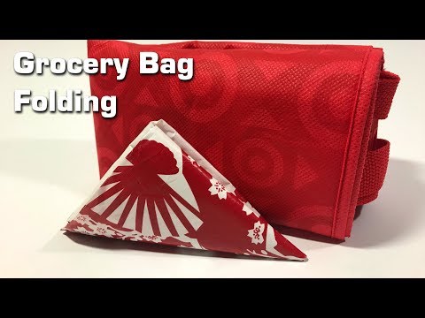 How to fold Grocery bags for storage