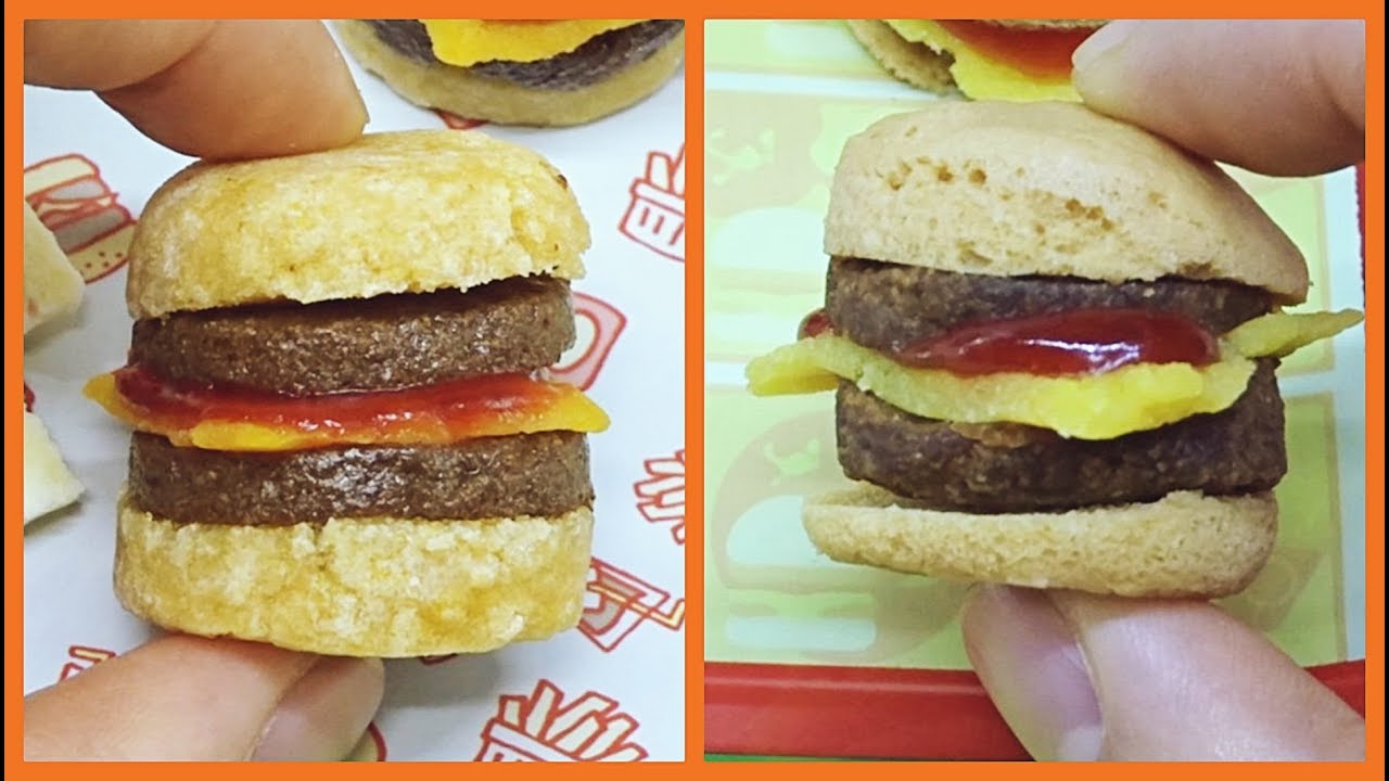 Popin'Cookin' Hamburger vs Hamburger diy candy kit 포핀쿠킨 햄버거 국제판, 일본판