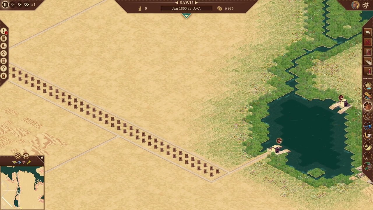 Pharaoh: A New Era 11 Map de Sawu encore des incohérence a go go