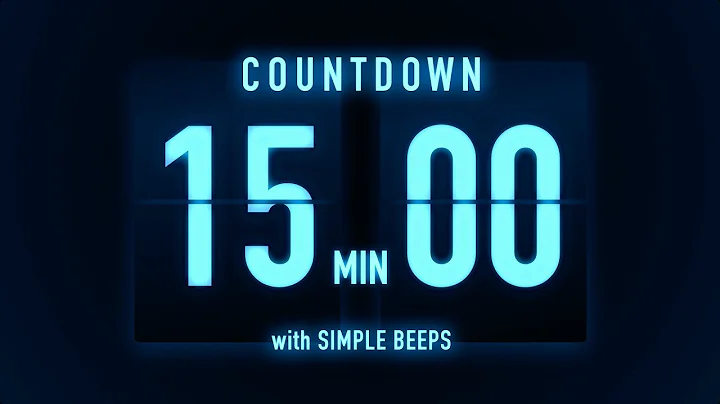 15 Minutes Countdown Timer 🔵 Flip Clock with Simple Beeps