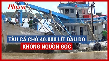 Bắt tàu cá vận chuyển 40.000 lít dầu DO không rõ nguồn gốc - PLO