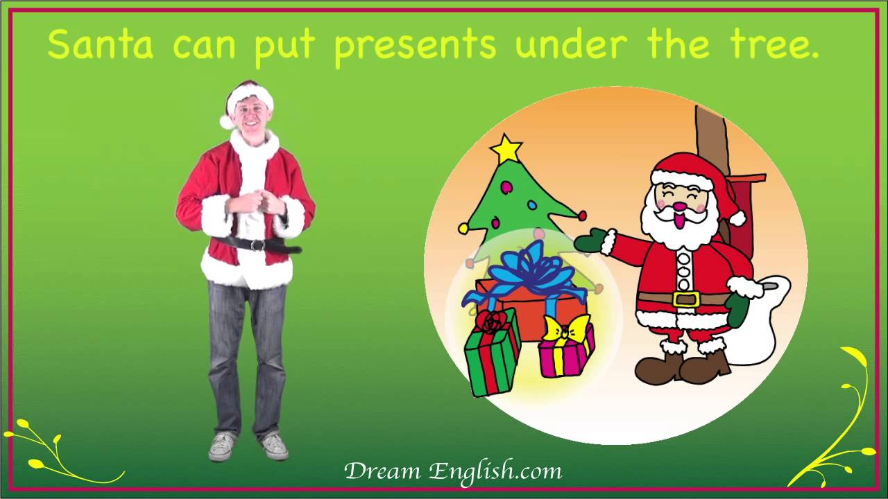 The under presents. Santa Eaput presents under the treeclipart.