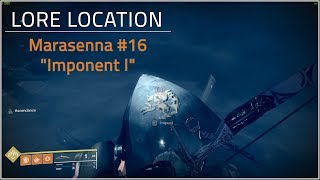 Marasenna Imponent I Lore Location - Ascendant Challenge Week 7 Destiny 2