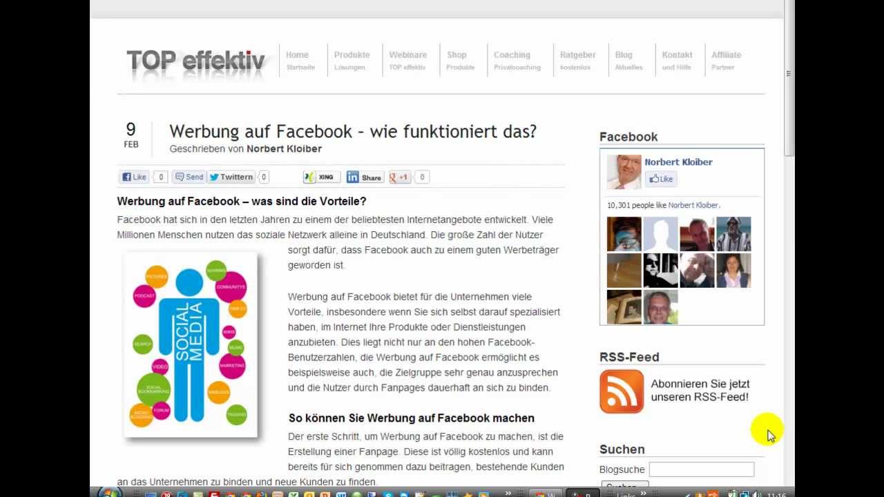 Werbung auf Facebook - wie funktioniert das?