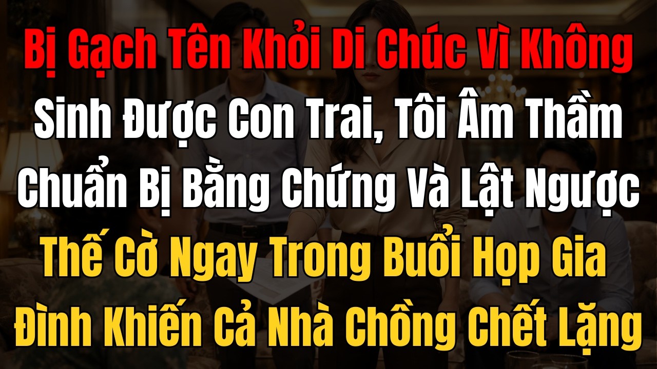 Bị Gạch Tên Khỏi Di Chúc Vì Không Sinh Con Trai – Nàng Dâu Lật Ngược Thế Cờ Thế Nào?