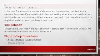 How to Take Inputs in the Same Line in Python Inside a Loop while Maintaining Readability