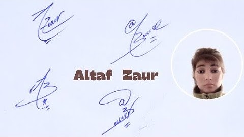 Altaf Zaur name signature#name signature style with arooj