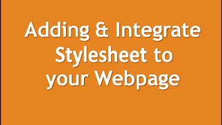 PSD to HTML | E-commerce PSD | Adding & Integrating Stylesheet | English