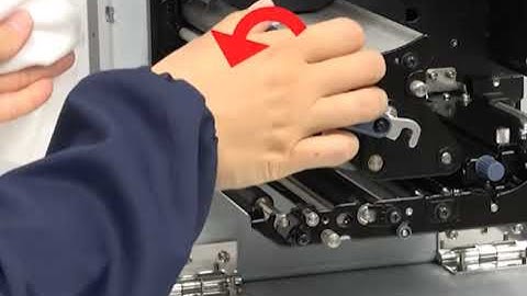 SATO S84NX & S86NX Print Engine (Right Hand) - How to clean ribbon path