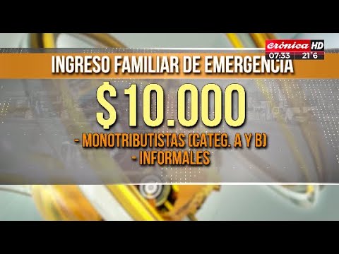 Monotributistas recibirán un ingreso de 10.000 pesos