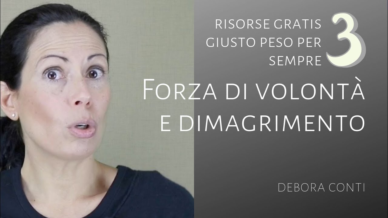 Forza di volontà e dimagrimento