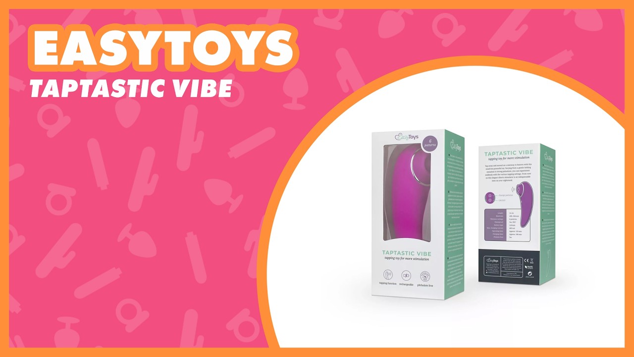 EasyToys Taptastic Vibe Clitoral Stimulator – 6 Tapping Modes & Soft Silicone ✨ 💗 EasyToys