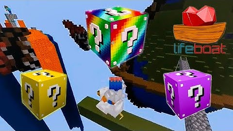 Minecraft LifeBoat Server: LUCKY BLOCK SKYWARS