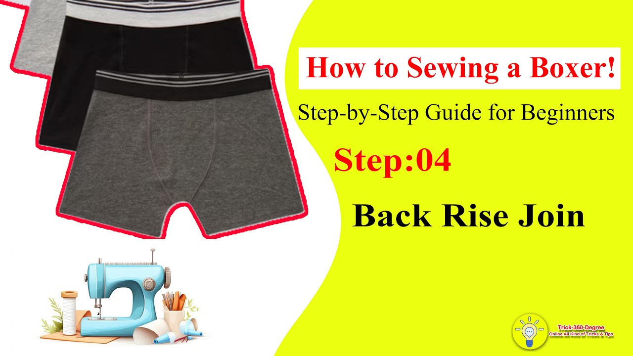 How to Sew a Boxer: Back Rise Joining Process | Part 4 - YouTube