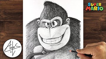 How to Draw DONKEY KONG | Drawing Tutorial (step by step)