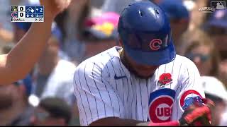 Nelson Velazquez FIRST CAREER MLB HIT | Milwaukee Brewers @ Chicago Cubs 5/30/2022