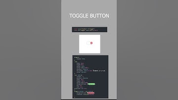 Creating TOGGLE button using HTML and CSS || html || css|| javascript