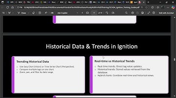 Historical Trends and Real Time Trends in Ignition SCADA software