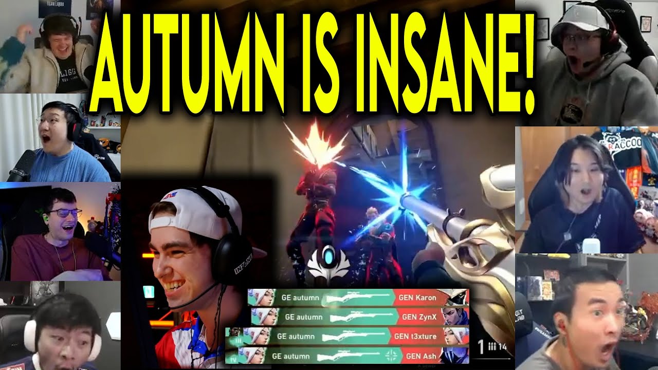 Valorant Streamers Reacts To GE Autumn INSANE 4k Against GENG In VCT