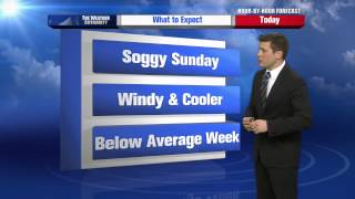 Greg Armbrecht's Wet and Windy Hour by Hour Forecast for Sunday - 4/13/2014