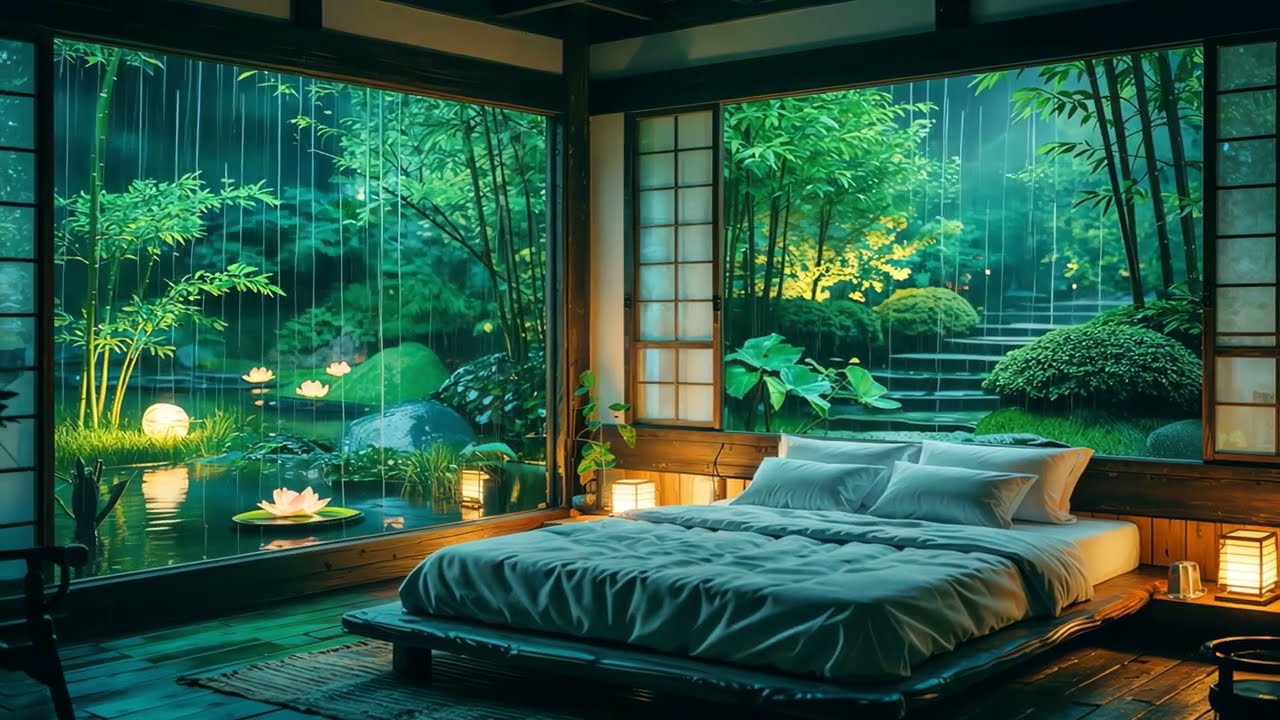 Deep Sleep & Soft Piano | Midnight Rain Therapy for Total Relaxation