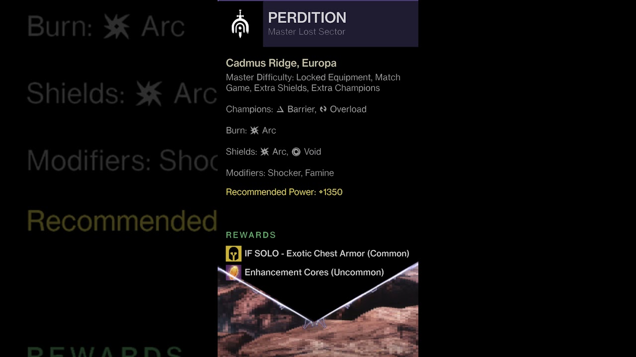 Destiny 2 Daily Reset : Nov 9, 2021: The 25th Hour Lost Sector Report