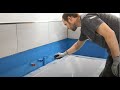 Montarea căzii de baie cu picioare