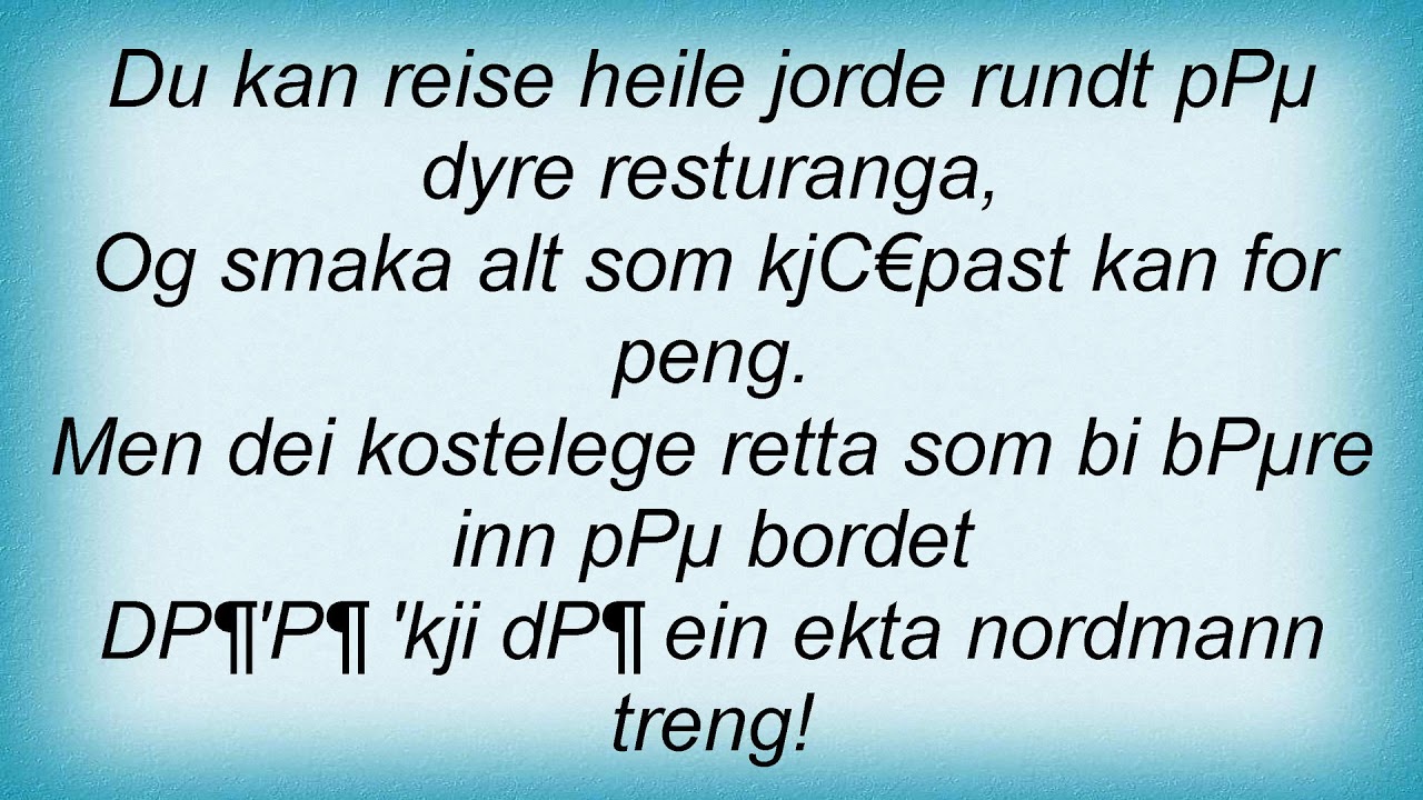 Den Finaste Eg Veit Lyrics