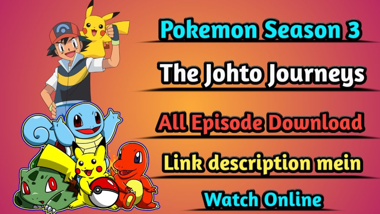 pokemon johto journeys episode 1 in hindi