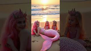 Golden Sands and Mermaid Dreams 🏖️💤 #mermaidqueen #fantasy  #shortvideo #mermaid #shorts  #funny