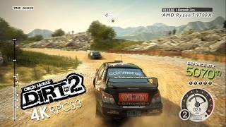 Colin McRae: Dirt 2 (4K / 2160p) | RPCS3 Emulator 0.0.40-19032 | Sony PS3