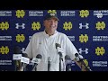 Wisconsin | Post-Practice Press Conference (9.2.26) | Notre Dame Football