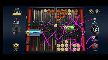 backgammon live and their set dice, cheating bastards!