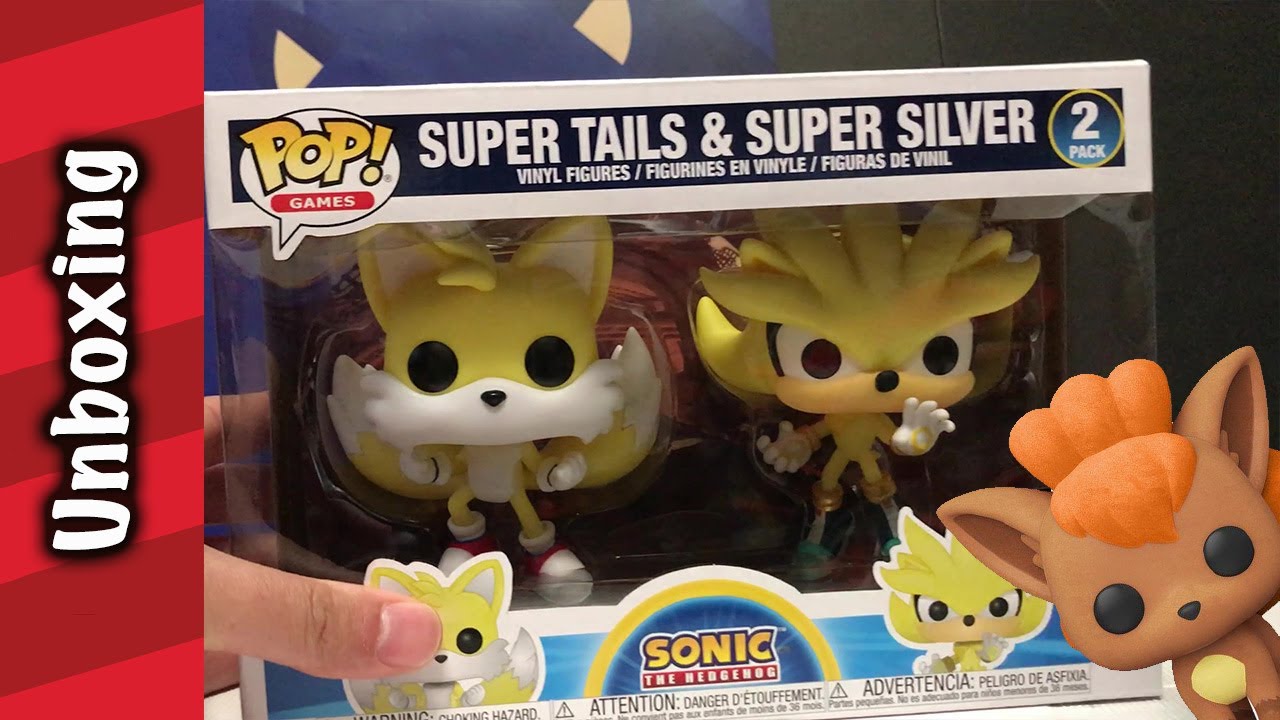 Sonic the Hedgehog - Super Tails & Super Silver 2 Pack - POP! Games action  figure 2-Pack